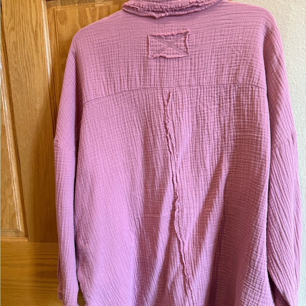 Pink Button-Up Shirt - Picture 2 of 3